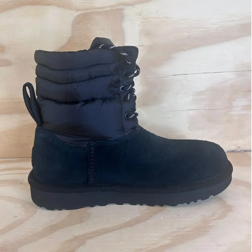UGG - X Stampd Lace-Up - Winter Boots - Black - Women's - 7 - S/N 1119192